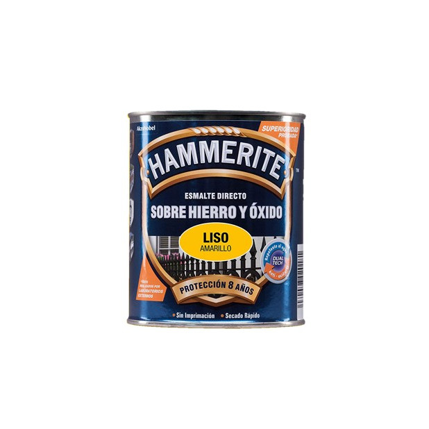 PINTURA HAMMERITE LISO AMARILLO 250ML.