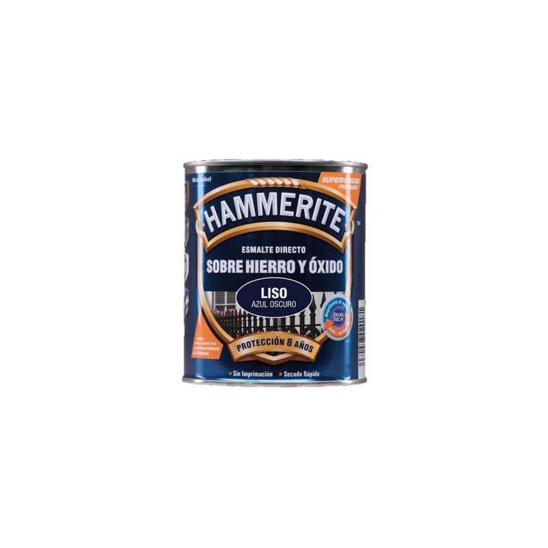 PINTURA HAMMERITE LISO AZUL OSCURO 750ML.