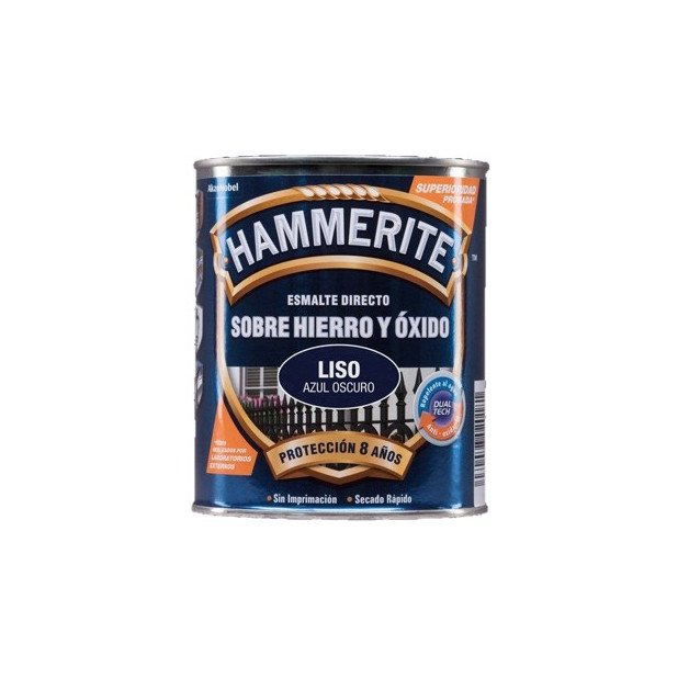 PINTURA HAMMERITE LISO AZUL OSCURO 750ML.