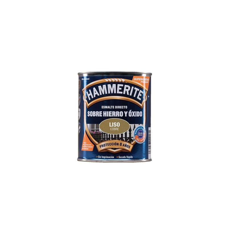 PINTURA HAMMERITE LISO COBRE 5L.