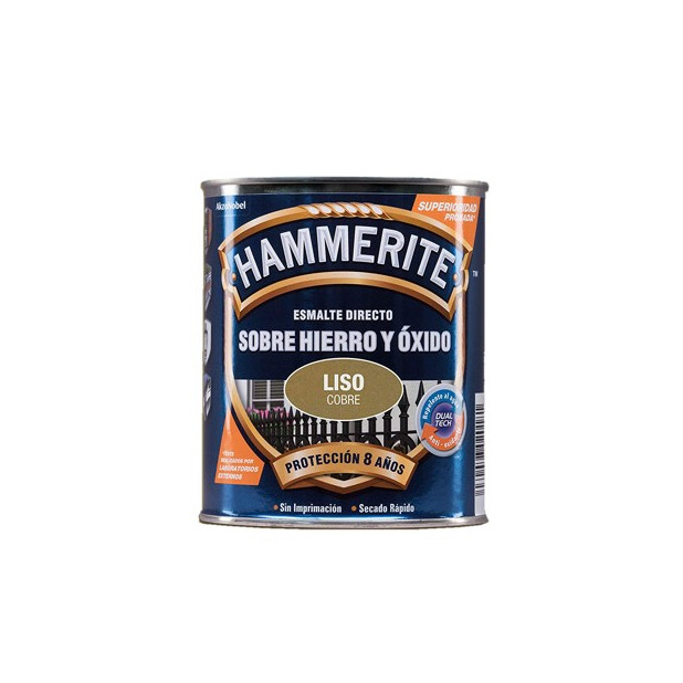 PINTURA HAMMERITE LISO COBRE 5L.