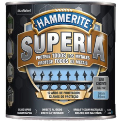 PINTURA HAMMERITE SUPERIA BRILLANTE GRIS 750ML