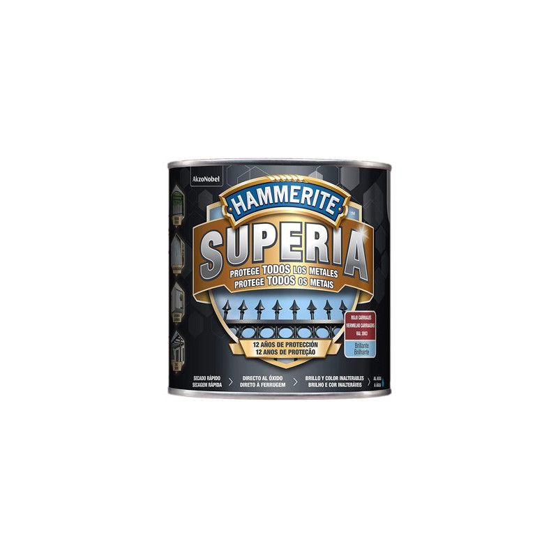 PINTURA HAMMERITE SUPERIA BRILLANTE ROJO CARR.