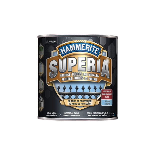 PINTURA HAMMERITE SUPERIA BRILLANTE ROJO CARR.