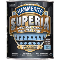 PINTURA HAMMERITE SUPERIA BRILLANTE MARRON OSC