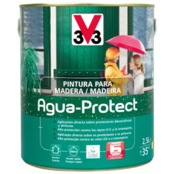 PINTURA PARA MADERA AGUA-PROTECT BLANCO 0,5LTS