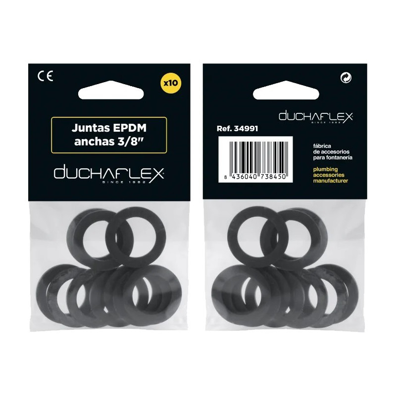 JUNTAS PLANAS ANCHAS EPDM 2" PLS-57x40x3MM SKIN 10UDS.