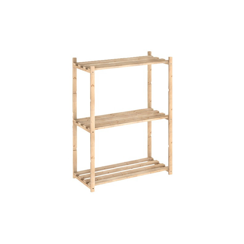 ESTANTERIA PINO MACIZO 3 BALDAS 65x92,5 x30 cm
