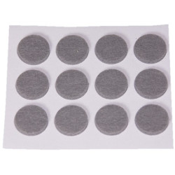 DESLIZADORES MARRON ADHESIVO 20 DISCOS 16MM C/D