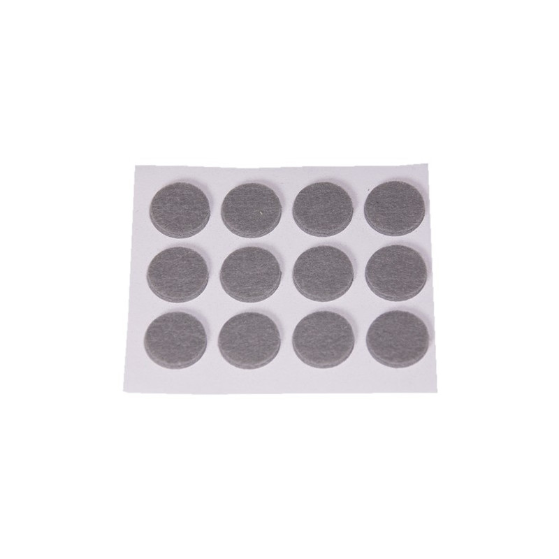 DESLIZADORES MARRON ADHESIVO 20 DISCOS 16MM C/D