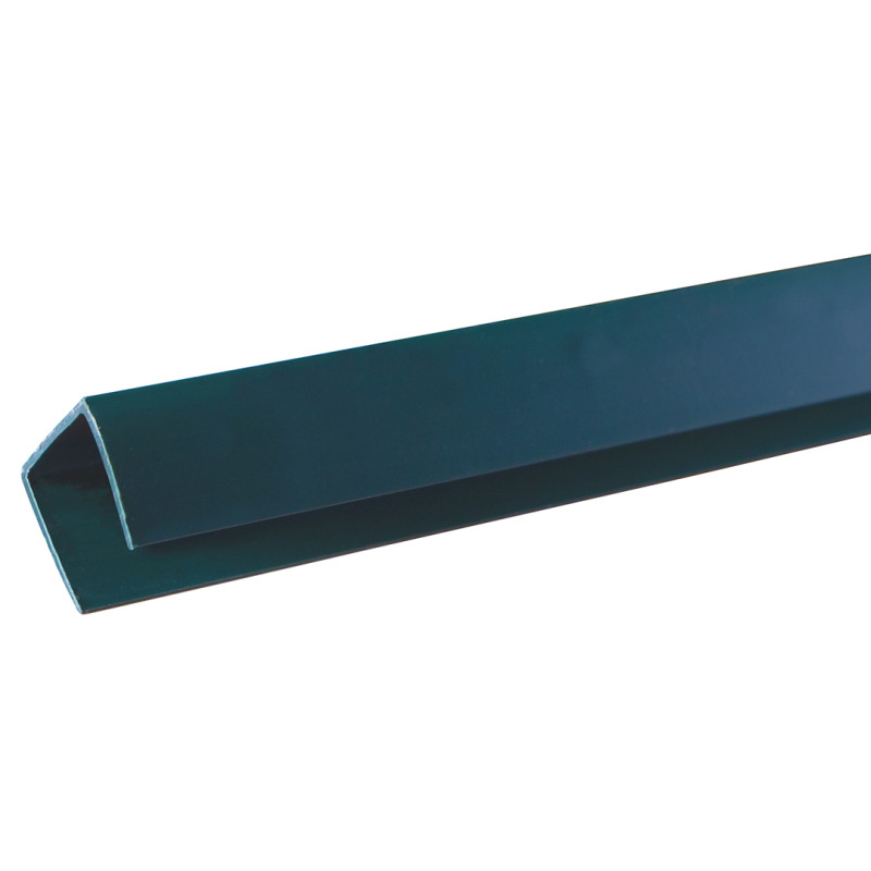 PERFIL REMATE PLASTICO U 2,12MTS. VERDE