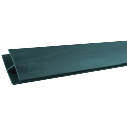 PERFIL UNION PLASTICO H 2,05MTS. VERDE
