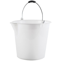 BARREÑO POLIETILENO PLUS C/PICO BLANCO 17LTS