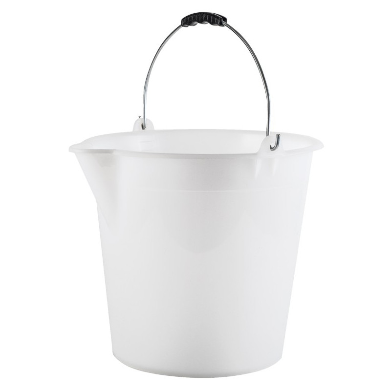 BARREÑO POLIETILENO PLUS C/PICO BLANCO 17LTS