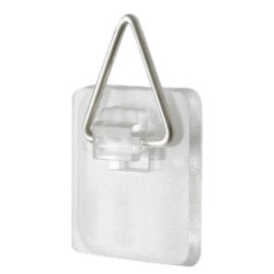 COLGADOR PLASTICO ADHESIVO.ESP.CUADROS ,POSTERS