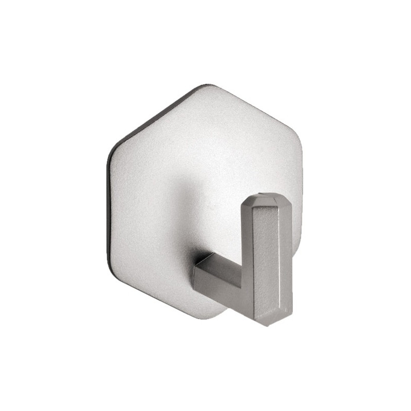 PERCHA HEXA. PLAST. ADHE. CROMO MATE 2UND
