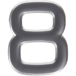 NUMERO 8 ABS PLATA