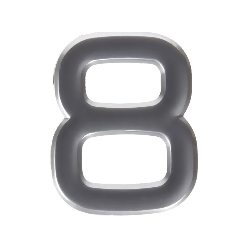 NUMERO 8 ABS PLATA