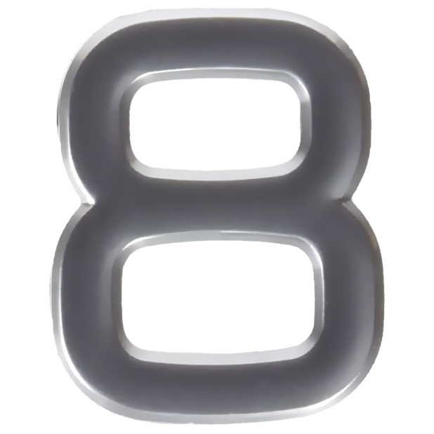 NUMERO 8 ABS PLATA
