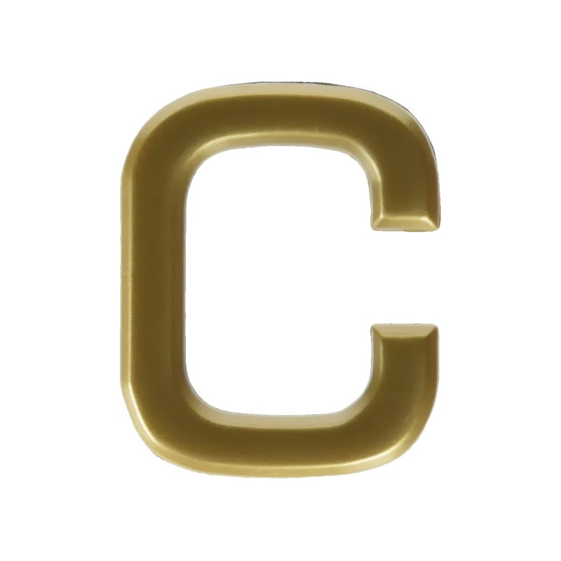 LETRA "C" ABS ORO
