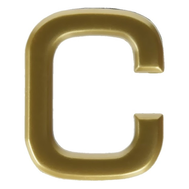 LETRA "C" ABS ORO