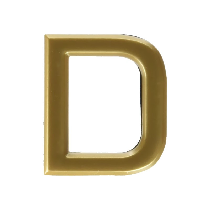 LETRA "D" ABS ORO