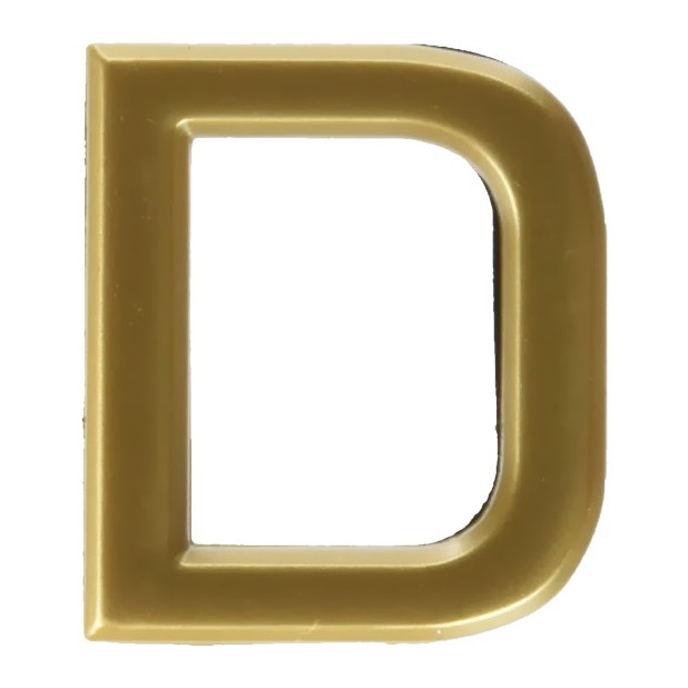 LETRA "D" ABS ORO