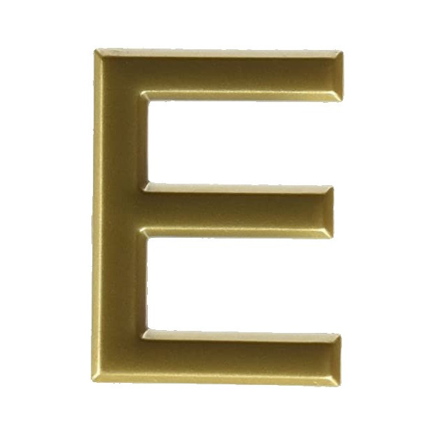LETRA "E" ABS ORO