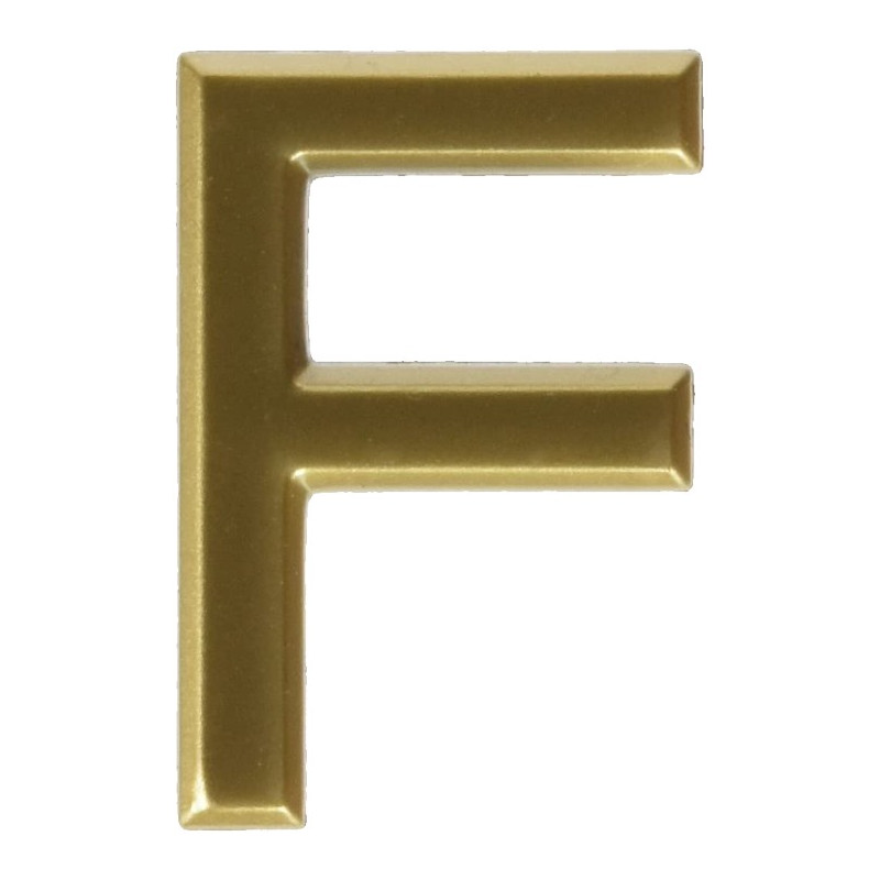 LETRA "F" ABS ORO