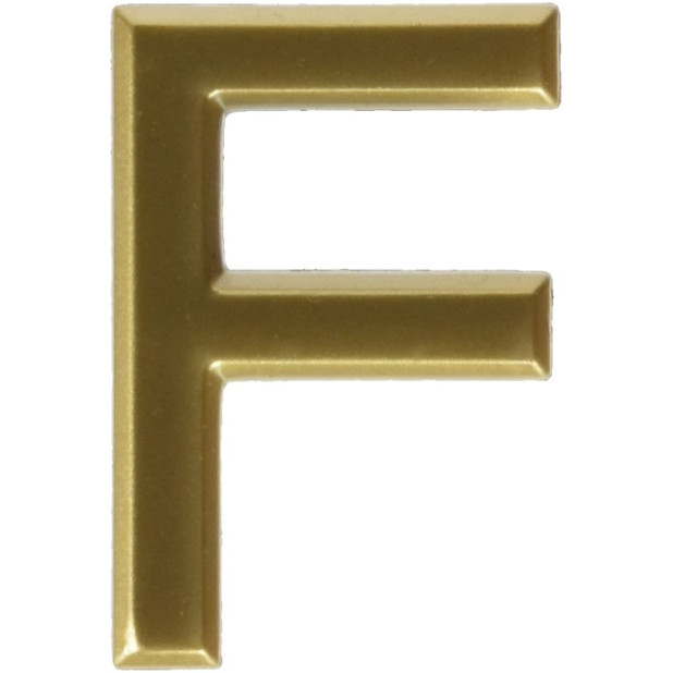 LETRA "F" ABS ORO
