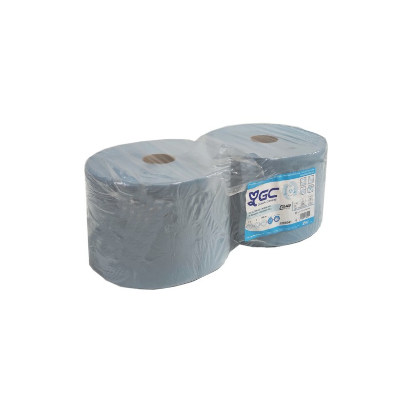 PAPEL INDUST. 2CAPAS AZUL RECYC. 400M (2 und.)