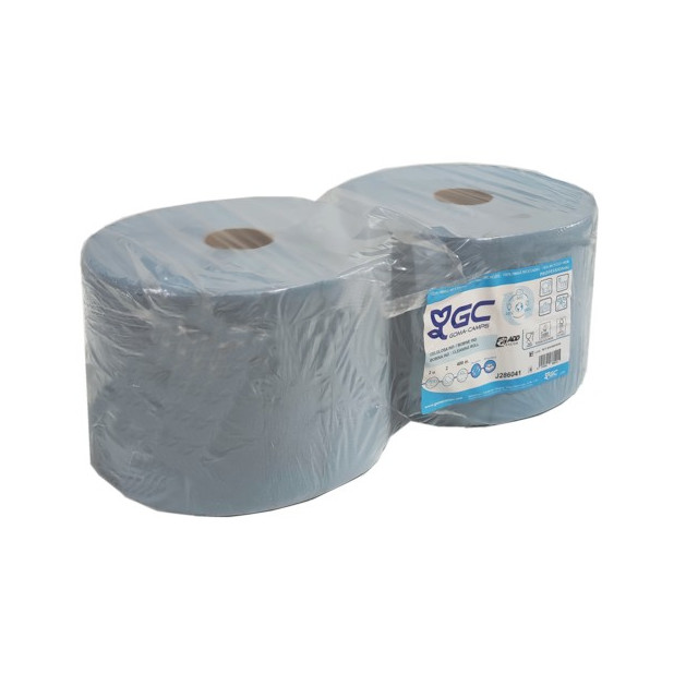 PAPEL INDUST. 2CAPAS AZUL RECYC. 400M (2 und.)
