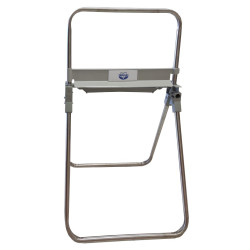SOPORTE PIE ROLLO PAPEL INDUSTRIAL INOX.