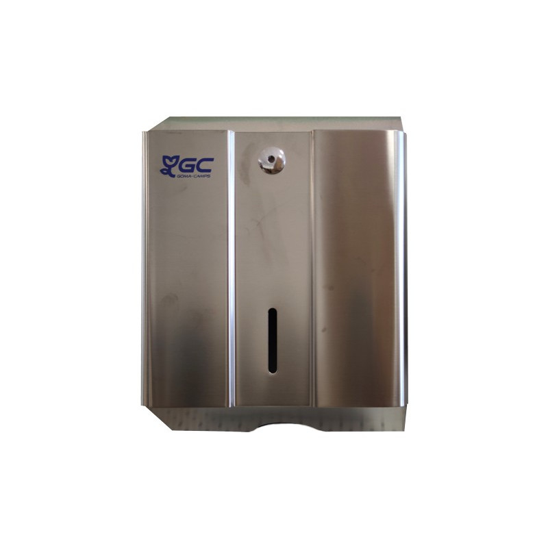 DISPENSADOR TOALLA MANO METALLIC/STAINLESS