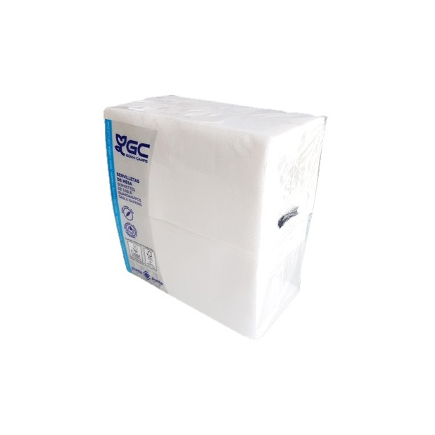 SERVILLETA 2CAPAS 30x40 PLEG.1/6 BLANCA P150 C3000