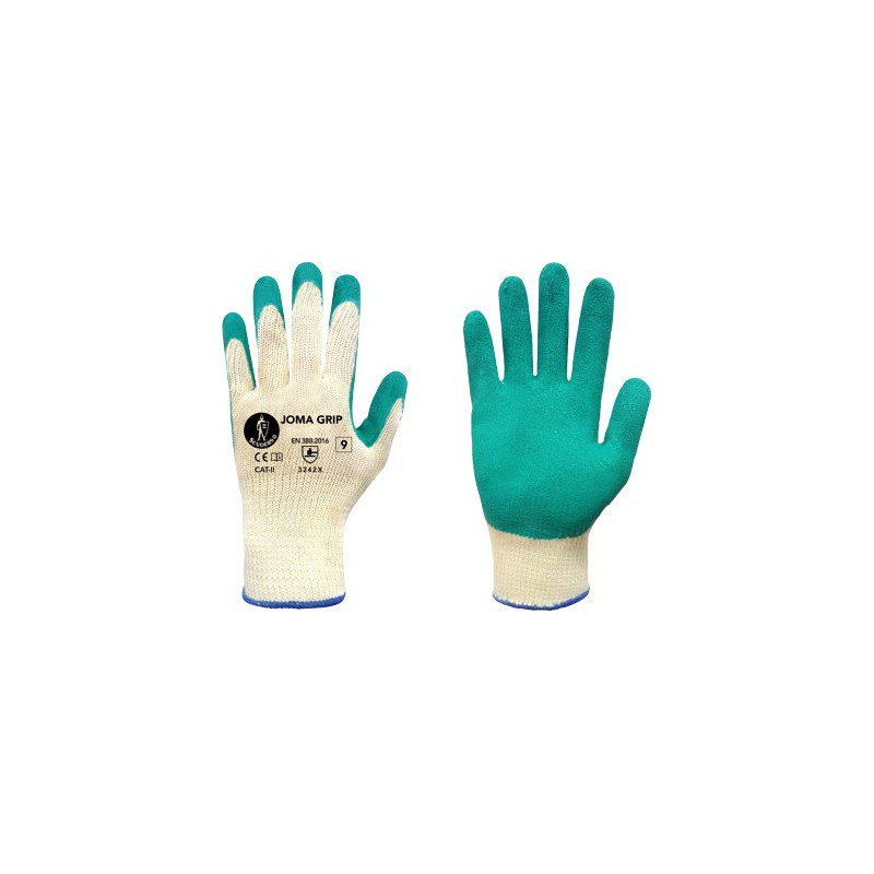 GUANTES LATEX VERDE S/ALGODON T10