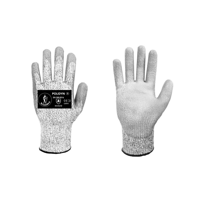 GUANTES POLIESTER DYNEEMA PALMA POLIURETANO T.10