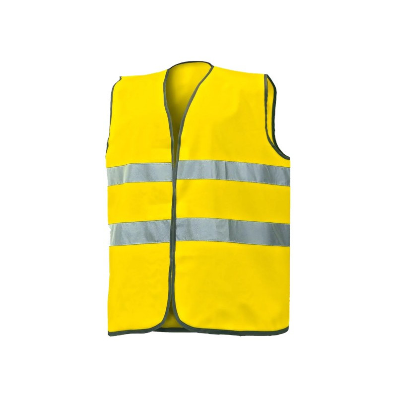 CHALECO C/VELCRO BANDAS REFLECTANTES A.V.AMARILLO T.U