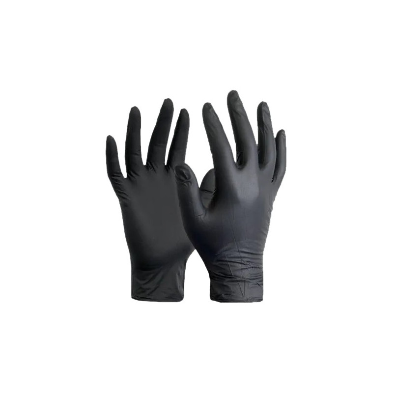 GUANTES DESECH.NITRITECS NEGRO T.XL (100UN)