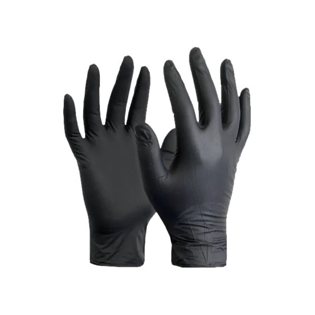 GUANTES DESECH.NITRITECS NEGRO T.XL (100UN)