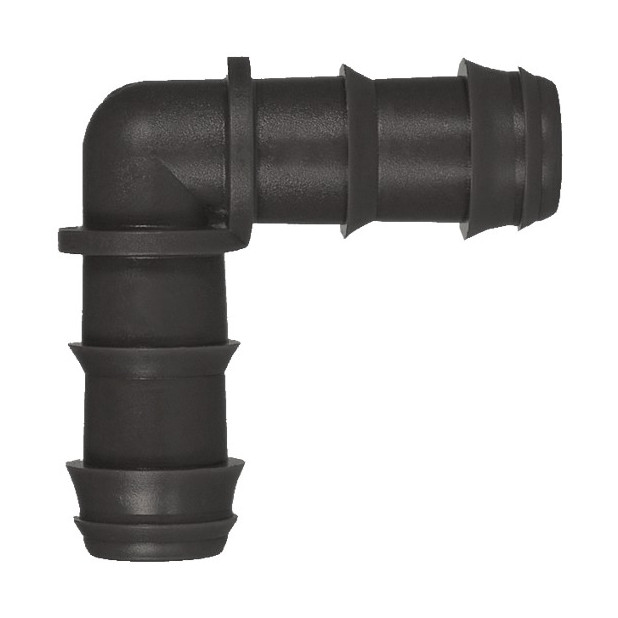 CODO 90º D.16MM GOTEO PP NEGRO (20UN)