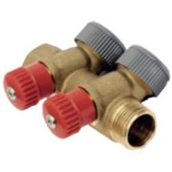 COLECTOR METALICO 2 TOMAS 15x3/4" A.CALIENTE