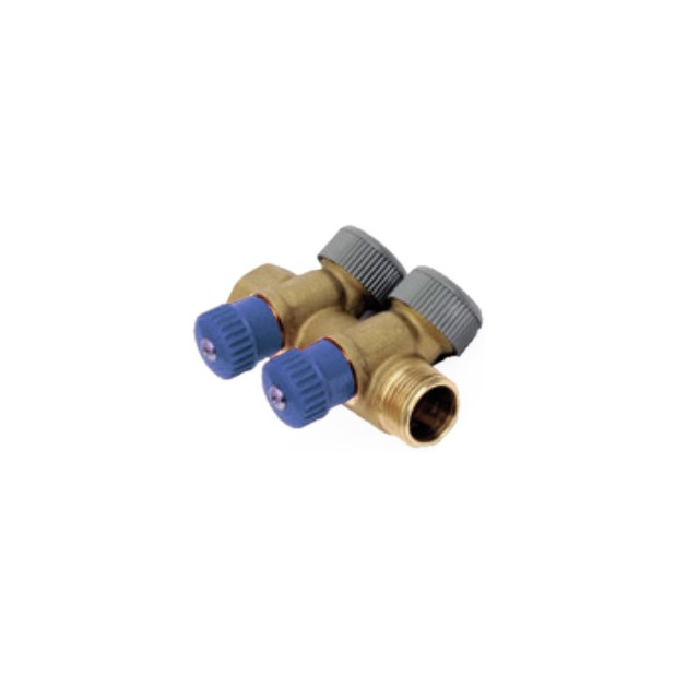 COLECTOR METALICO 2 TOMAS 15x3/4" A.FRIA