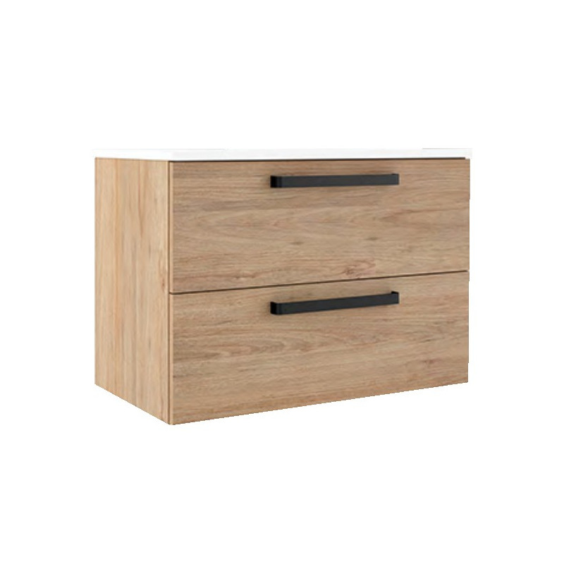 SET BONDI 60 2 CAJONES CANELA TIRADOR NEGRO
