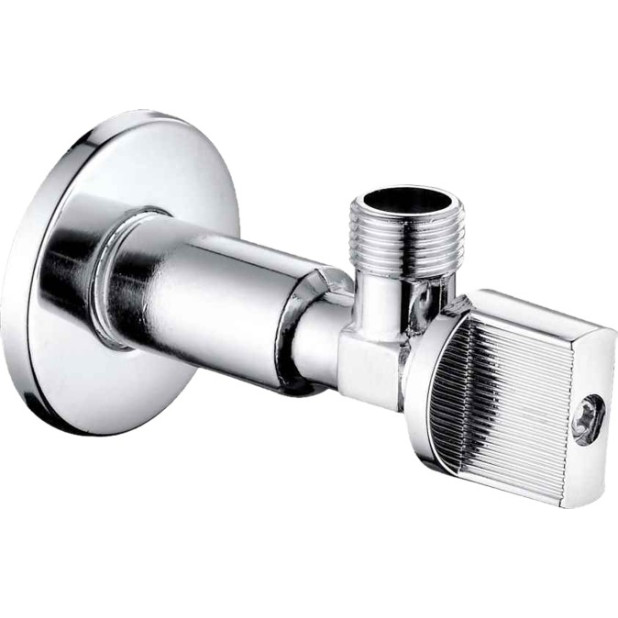 VALVULA ESCUADRA 1/2" 3/8" LARGA KORMAN