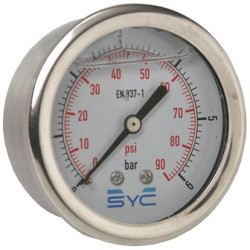 MANOMETRO GLICERINA 63 1/4" 0-10BAR