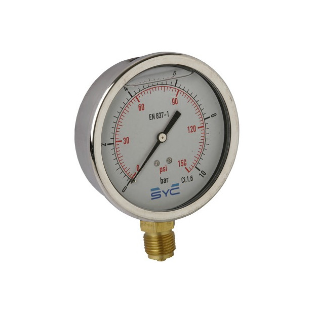 MANOMETRO GLICERINA 100 1/2" 0-4BAR