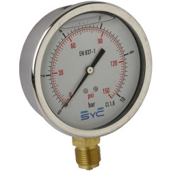 MANOMETRO GLICERINA 100 1/2" 0-10BAR