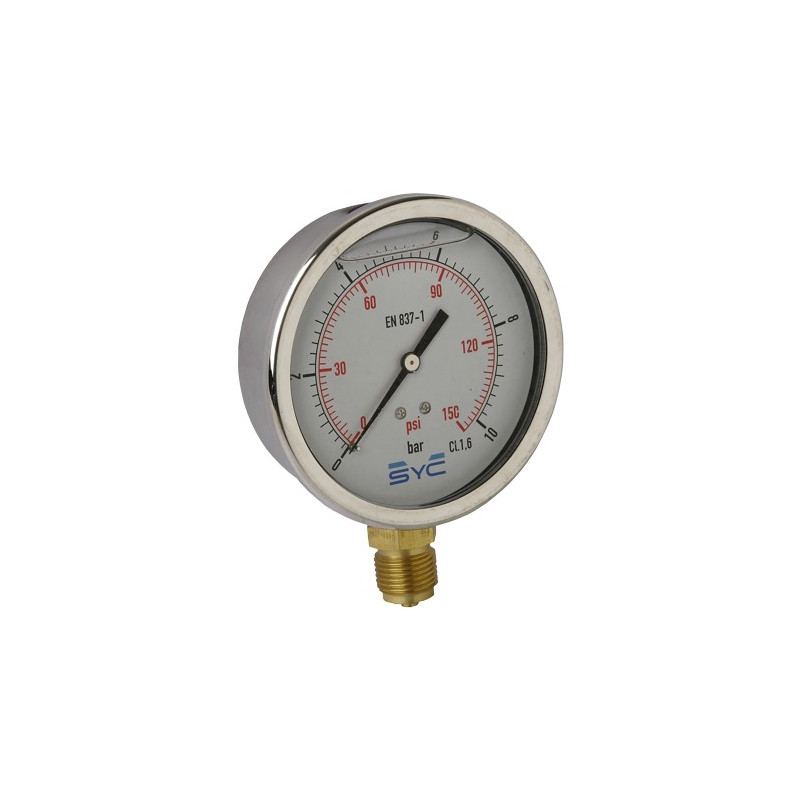 MANOMETRO GLICERINA 100 1/2" 0-25BAR