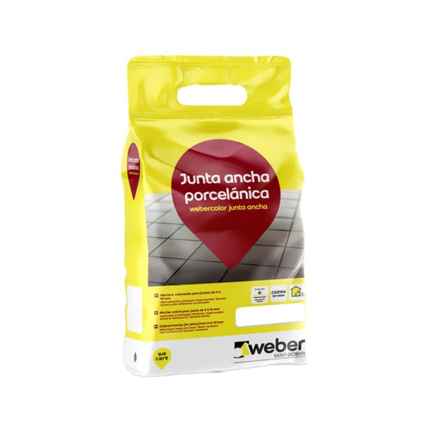 WEBERCOLOR JUNTA ANCHA 5KG. BLANCO***descatalogado
